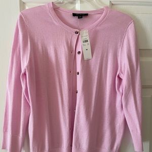 Ann Taylor light pink 3/4 sleeve cardigan
